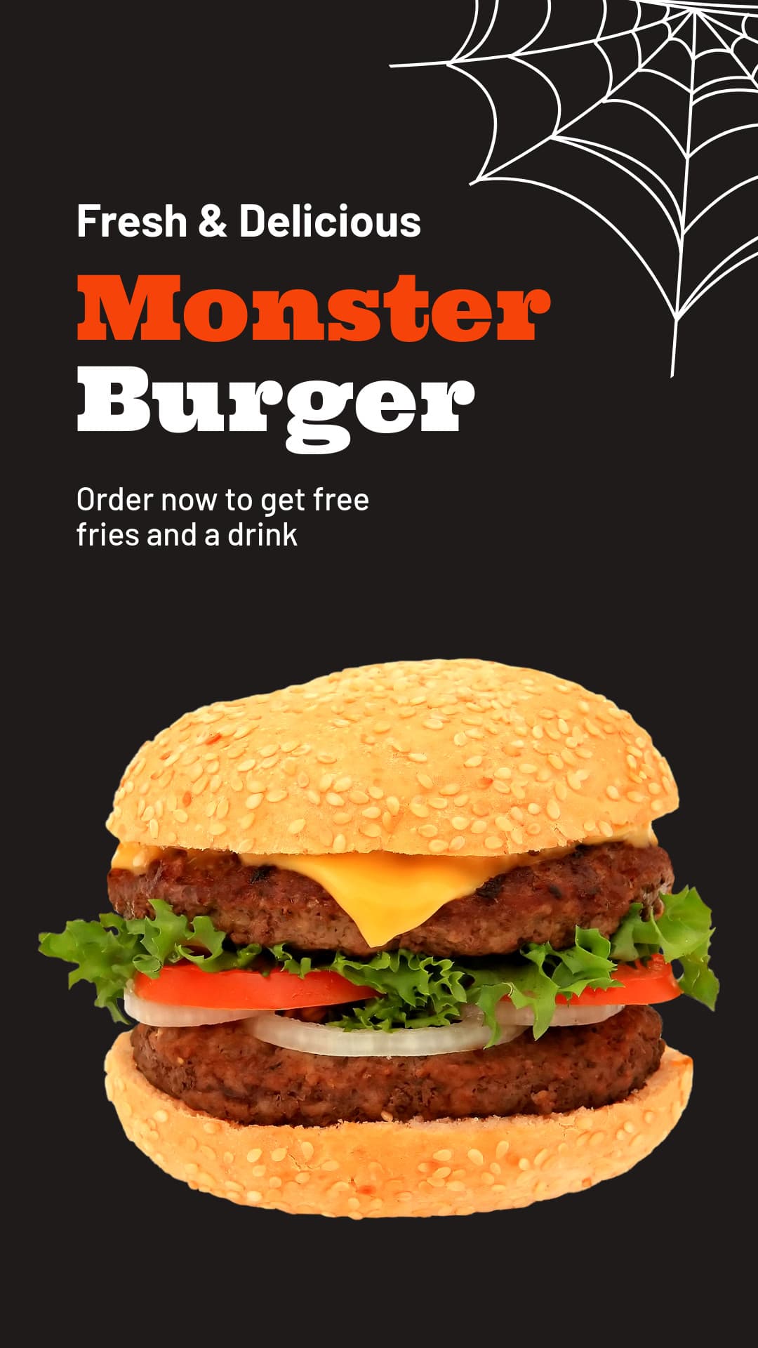 Halloween Monster Burger Sale-1080x1920px-Story