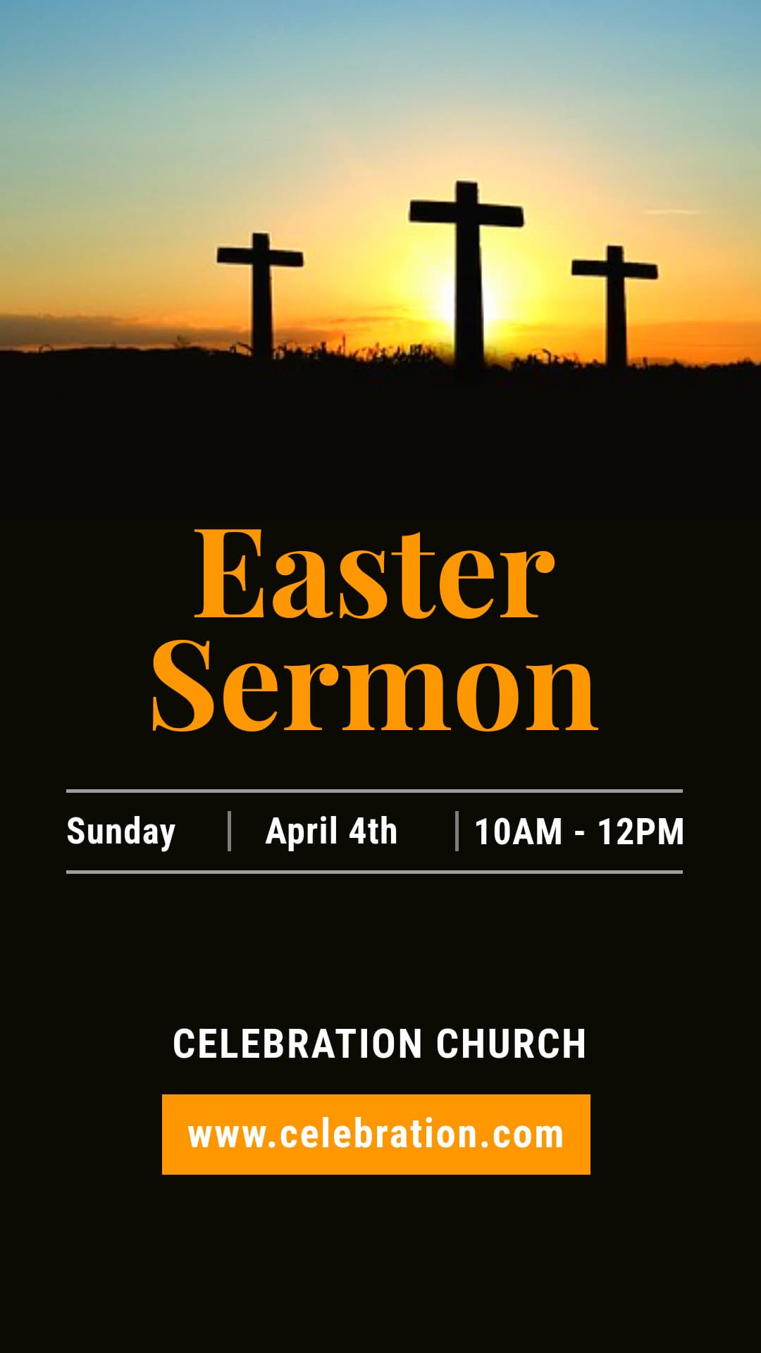 Easter Sermon Church Invitation-1080x1920px-Story