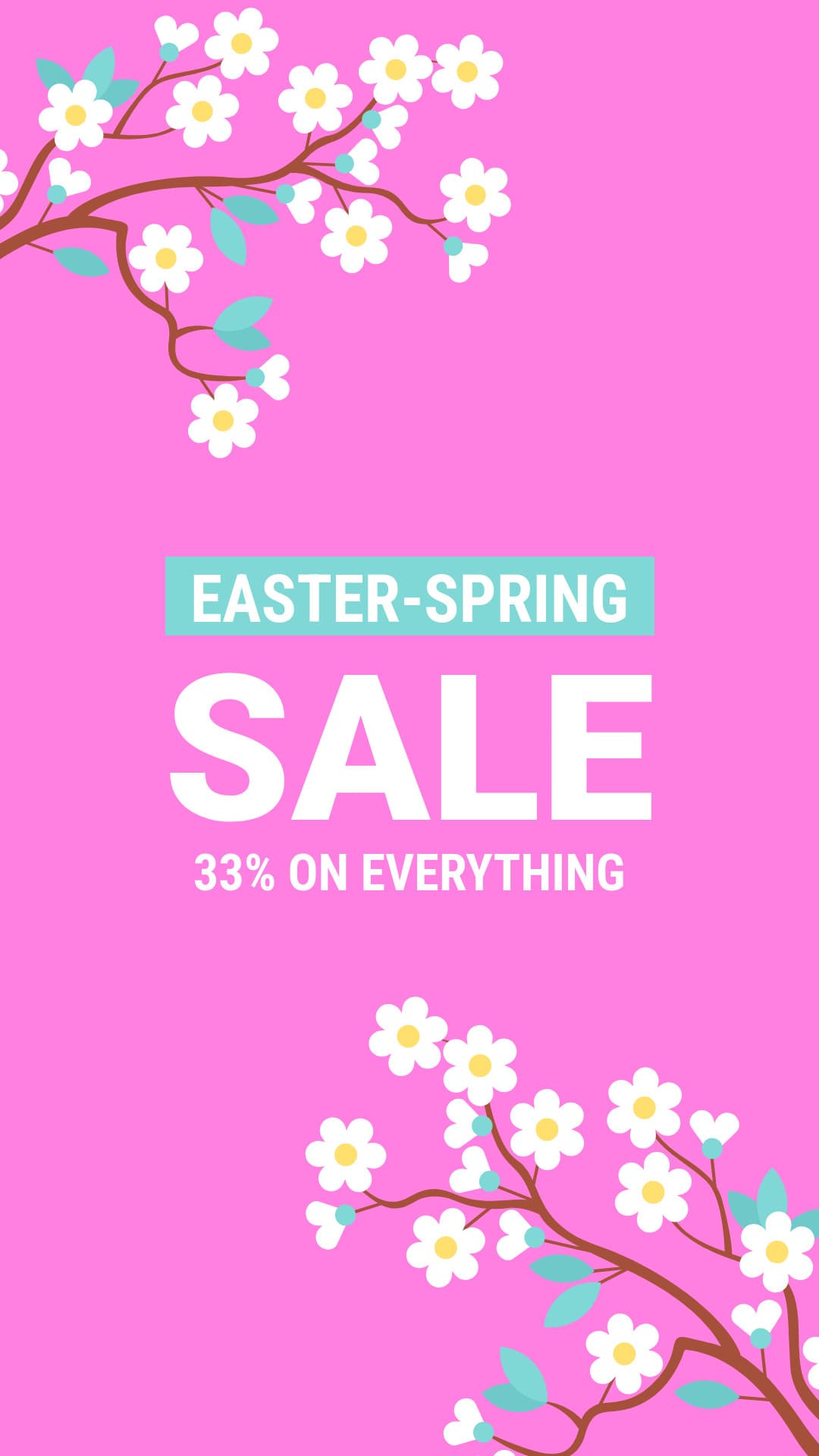 Easter Spring Sale Flower Branch-1080x1920px-Story