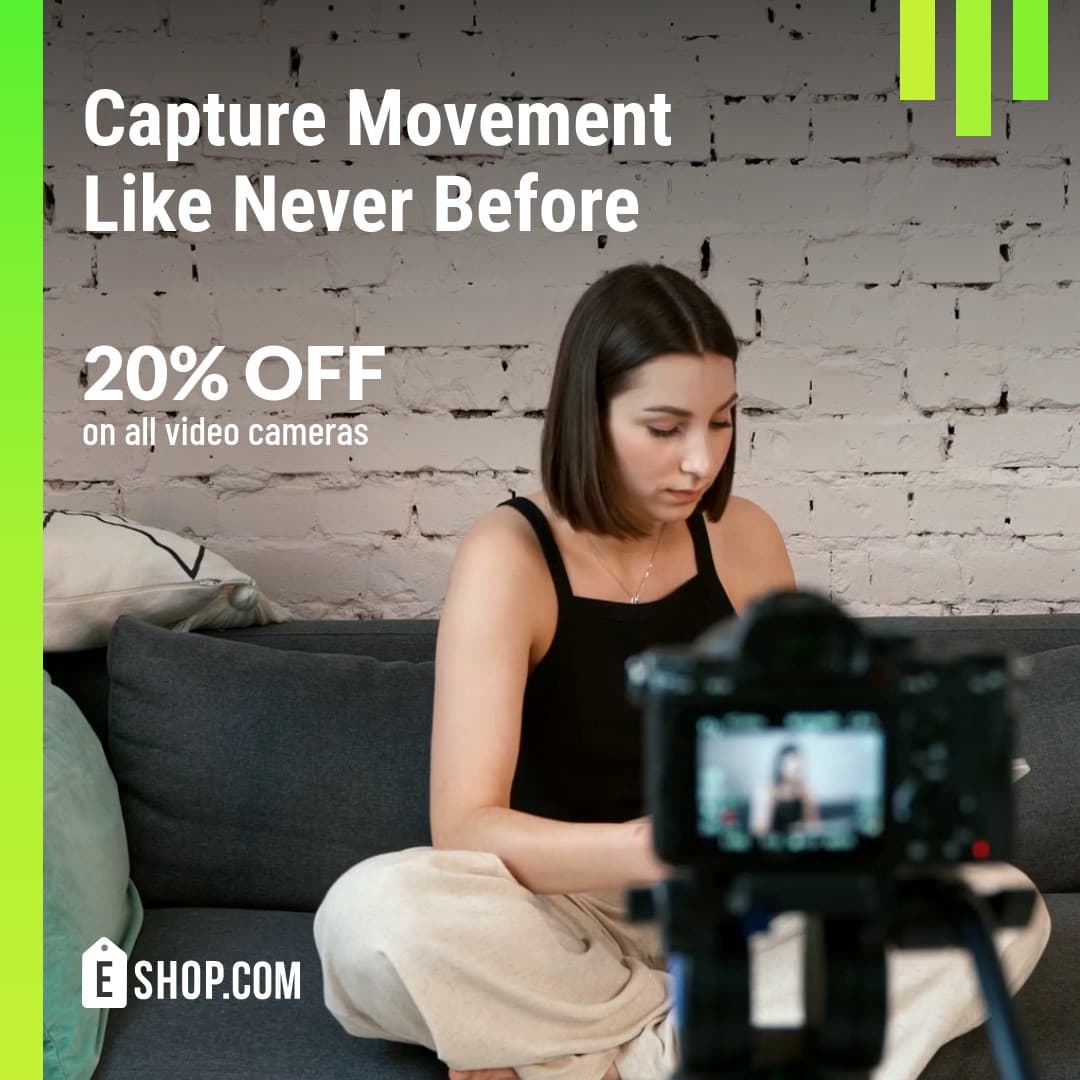 Video Camera Sale Eshop Video-1080x1080px-InstagramVideoPost