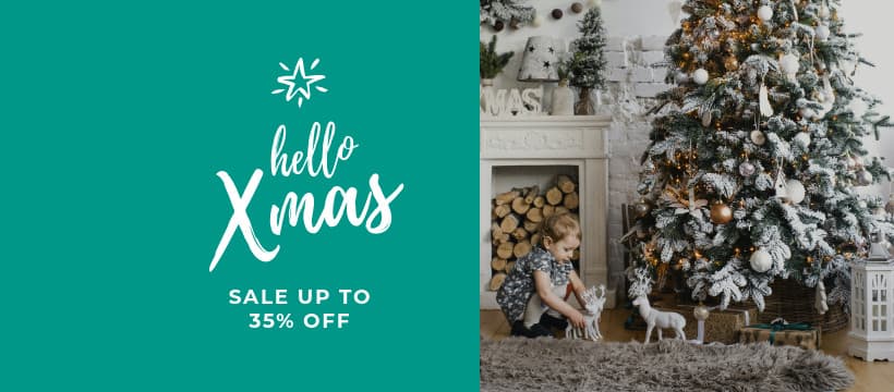 Hello Xmas Christmas Teal Sale Animated-820x360px-FacebookCover