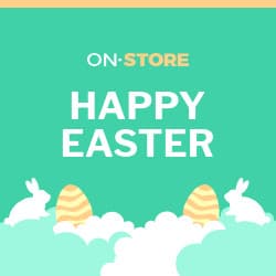 Happy Easter Bunny in Clouds-250x250px-Square