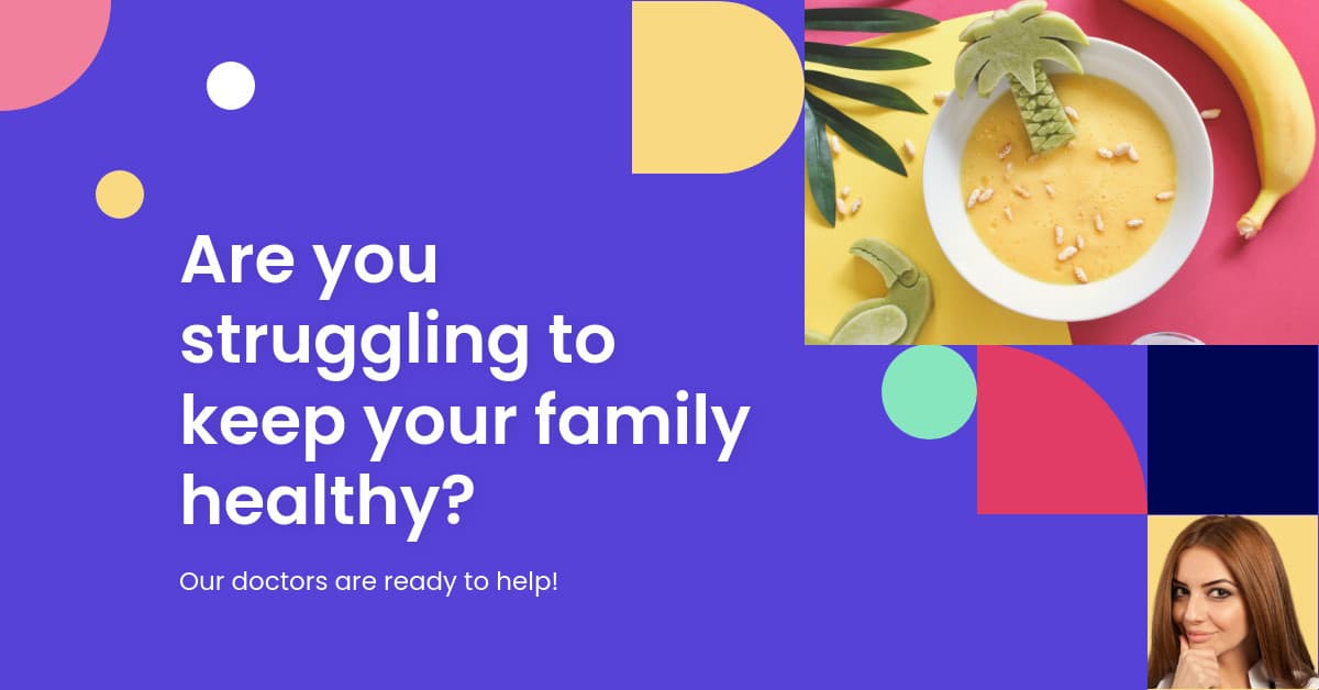 Keep Your Family Healthy Colorful Shapes-1200x628px-FacebookSponsoredMessage