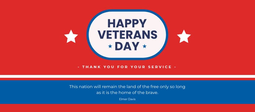 Happy Veterans Day Elmer Davis Quote-820x360px-FacebookCover