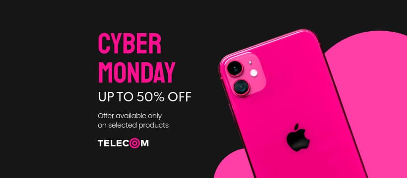 Cyber Monday Pink Apple Phone Animated-820x360px-FacebookCover