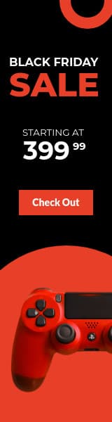 Black Friday Red PS4 PRO Controller-160x600px-WideSkyscraper