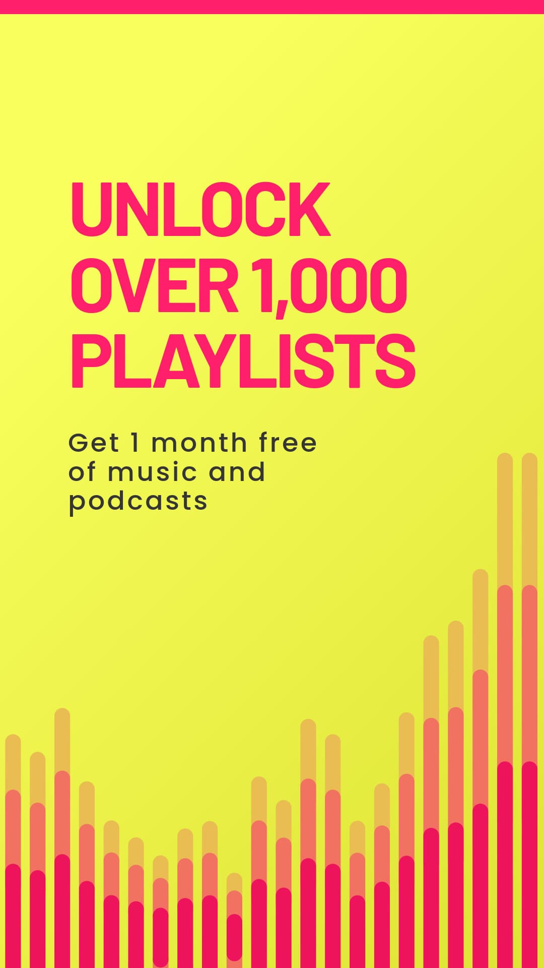 Unlock Over 1000 Playlists Animated-1080x1920px-Story