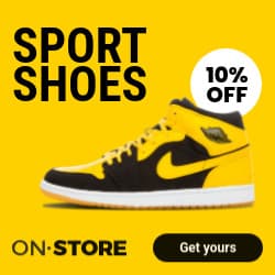 Yellow Sport Shoes Store Deal Animated-250x250px-Square
