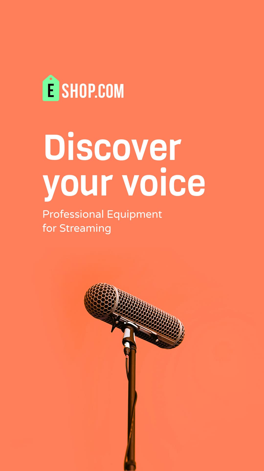 Discover Your Voice Streaming Equipment Animated-1080x1920px-Story