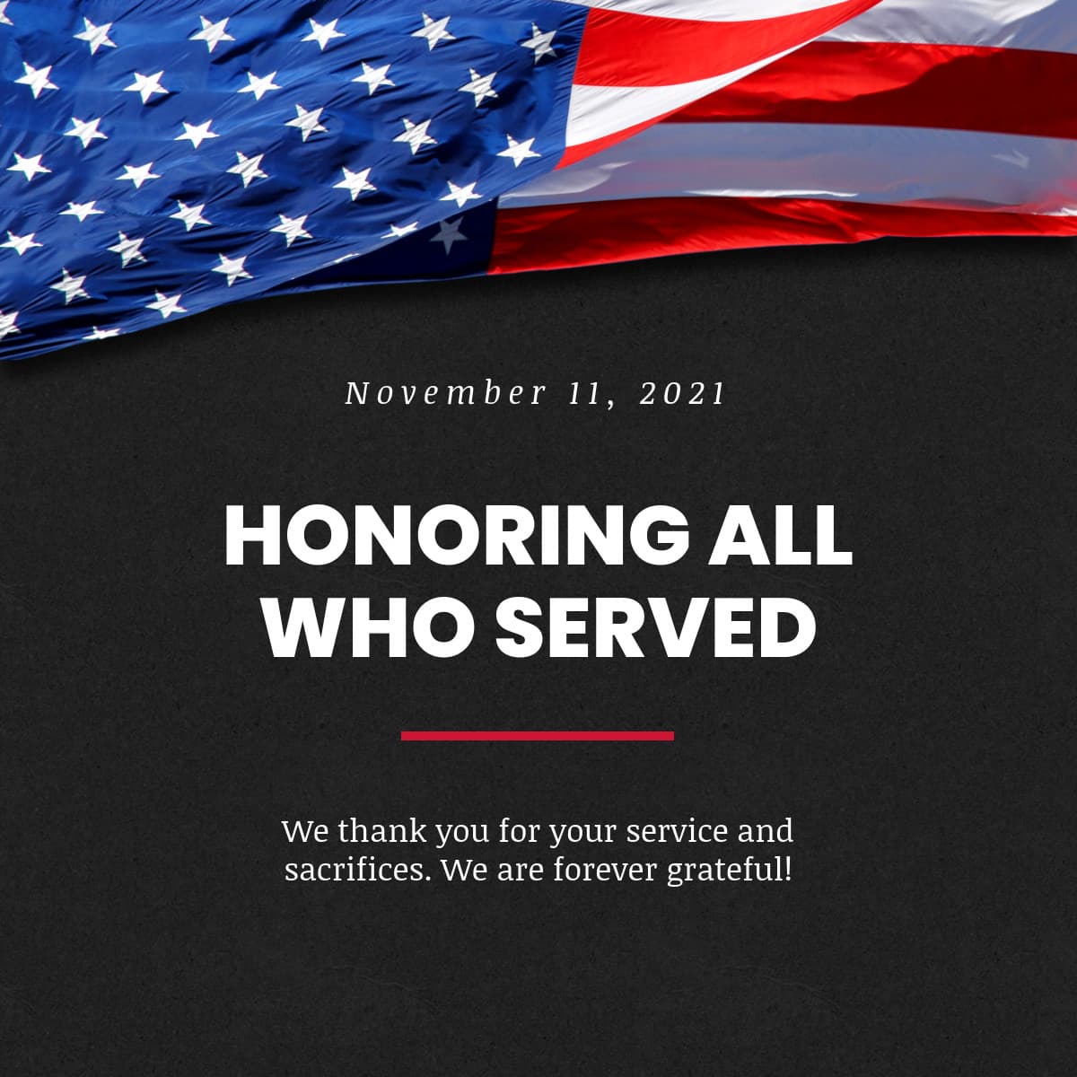 Veterans Day Flag Chalkboard Honor-1200x1200px-FacebookSquarePost