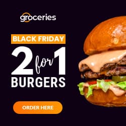 Black Friday 2 for 1 Burgers Animated-250x250px-Square