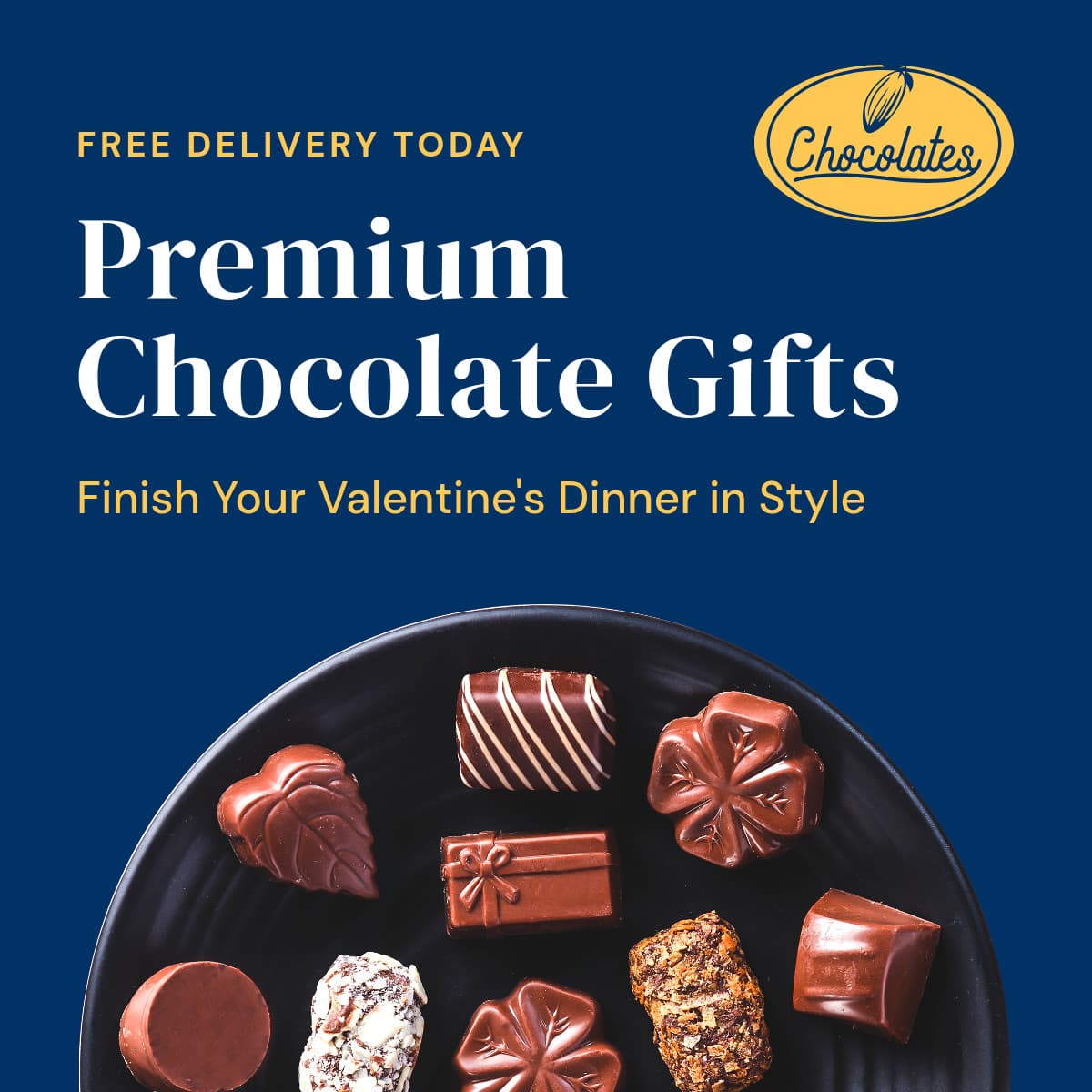 Premium Chocolate Valentine's Day Gifts-1200x1200px-FacebookSquarePost