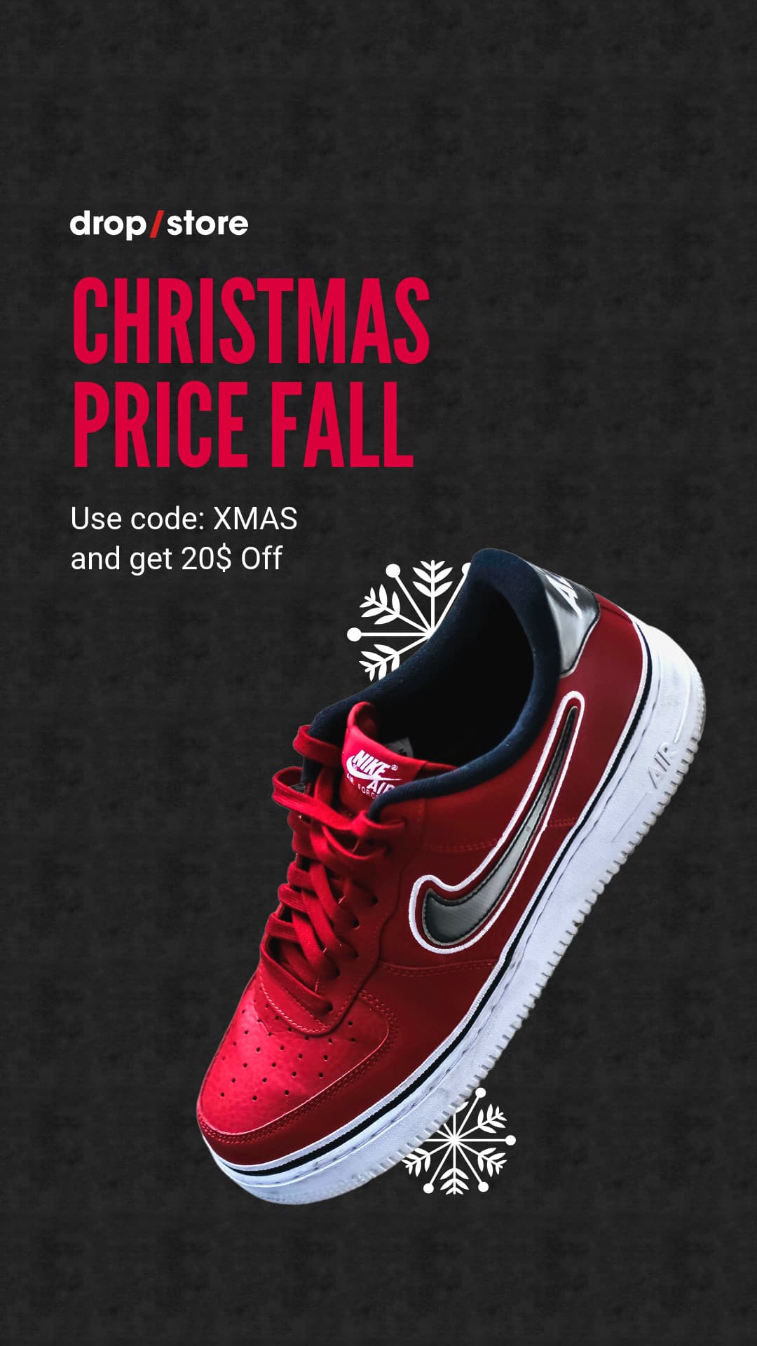 Christmas Footwear Price Fall Animated-1080x1920px-Story