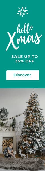 Hello Xmas Christmas Teal Sale Animated-160x600px-WideSkyscraper