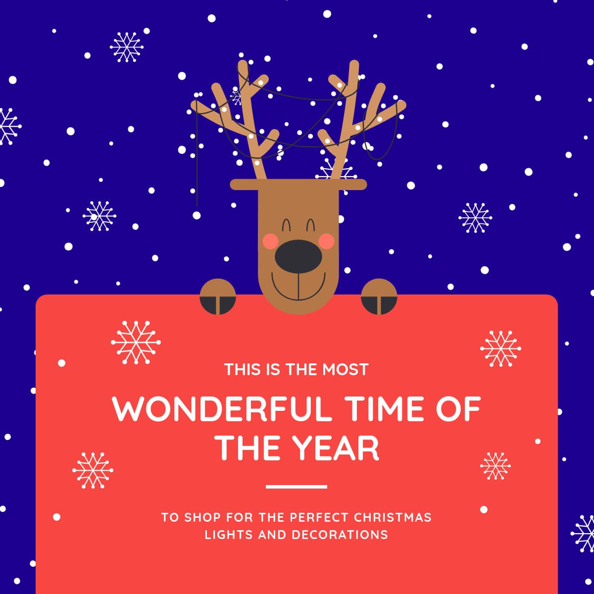 Wonderful Rudolf Christmas Decorations-1200x1200px-FacebookSquarePost