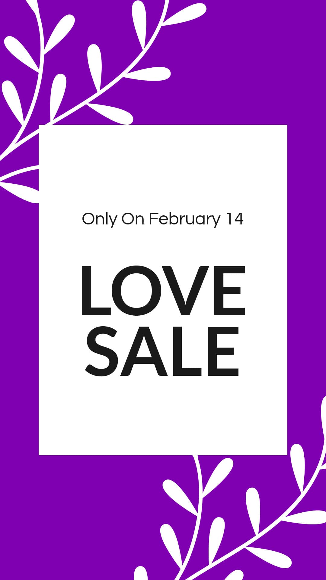 Valentine's Day Purple Love Sale-1080x1920px-Story