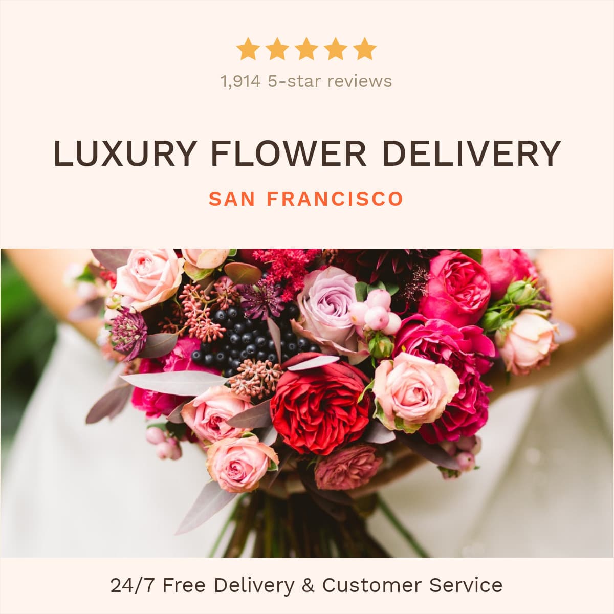 Luxury Flower Delivery-1200x1200px-FacebookSquarePost