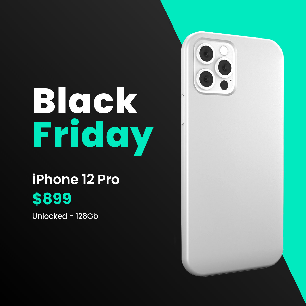 Black Friday iPhone 12 Pro Unlocked Animated-1200x1200px-FacebookSquarePost