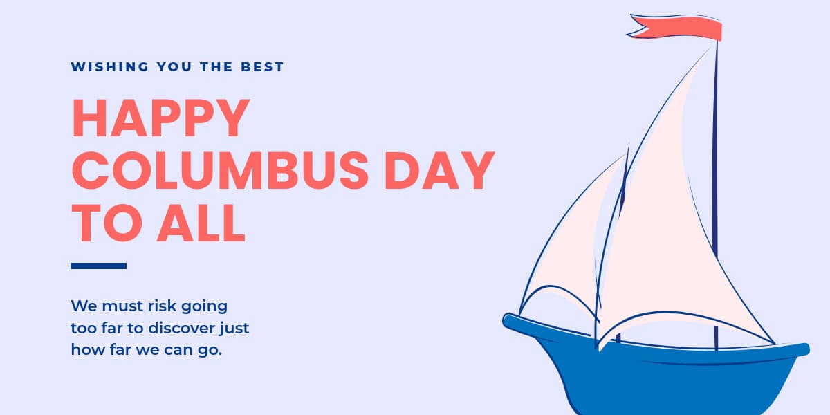 Happy Columbus Day Cute Boat-1200x600px-TwitterImagePost