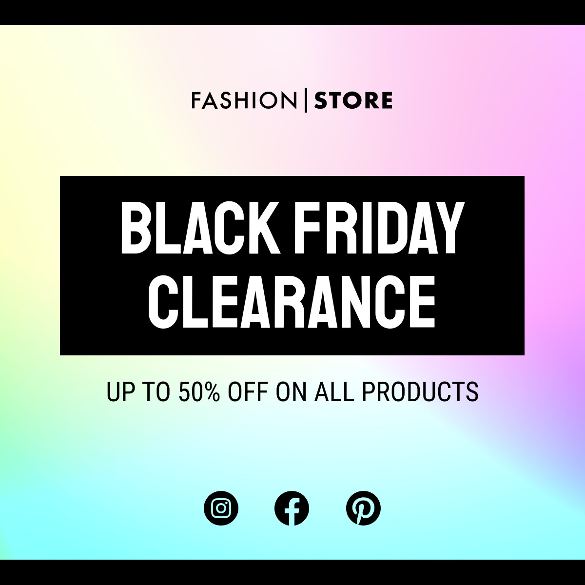 Fashion Black Friday Clearance-1200x1200px-FacebookSquarePost