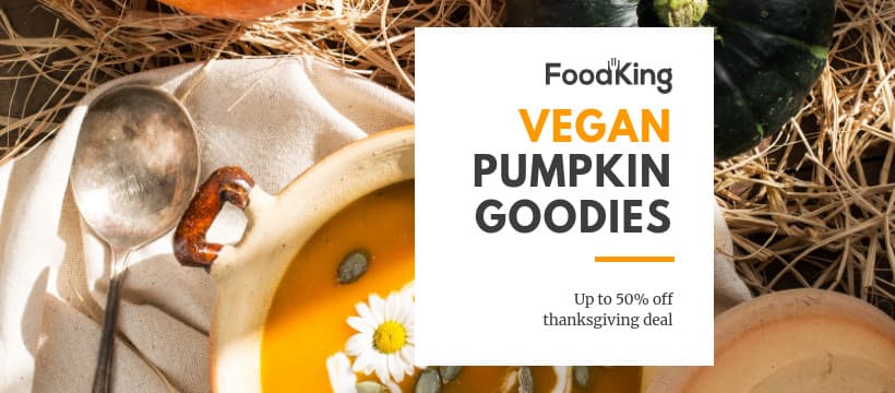 Thanksgiving Vegan Pumpkin Goodies-820x360px-FacebookCover