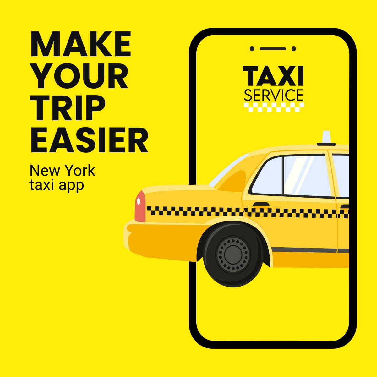 Make Your Trip Easier with Taxi App-1200x1200px-FacebookSquarePost