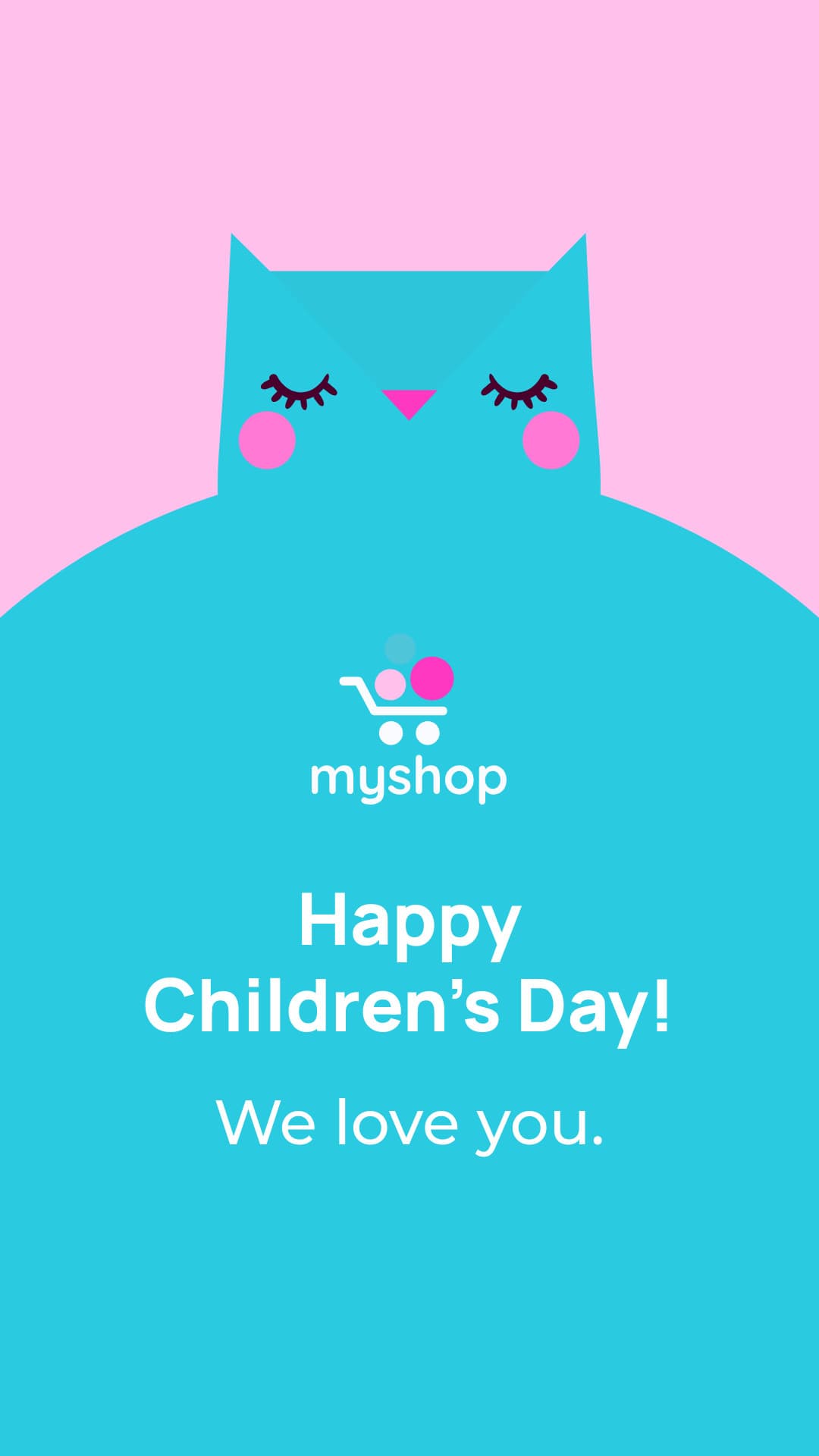 Happy Children's Day Blue Owl-1080x1920px-Story