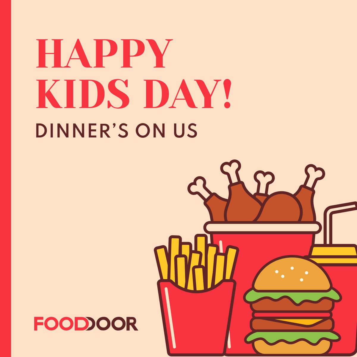 Happy Kids Day Free Dinner-1200x1200px-FacebookSquarePost