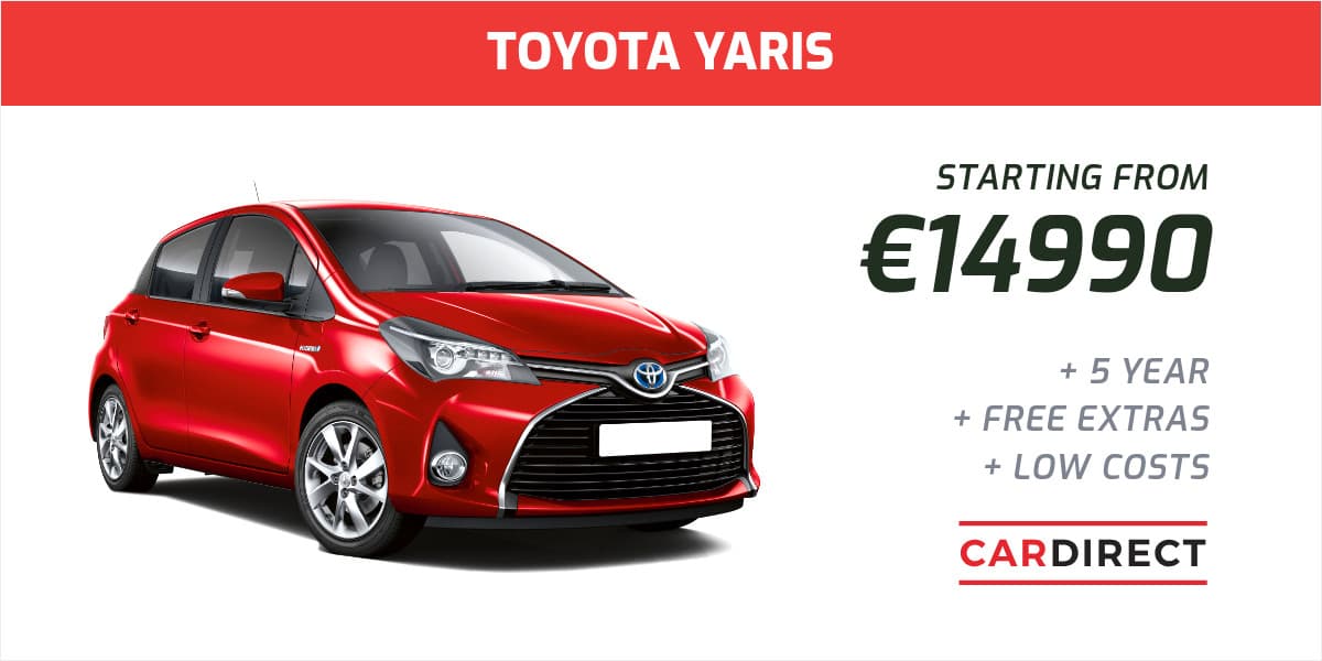 Red Toyota Yaris Automotive Animated-1200x600px-XImagePost