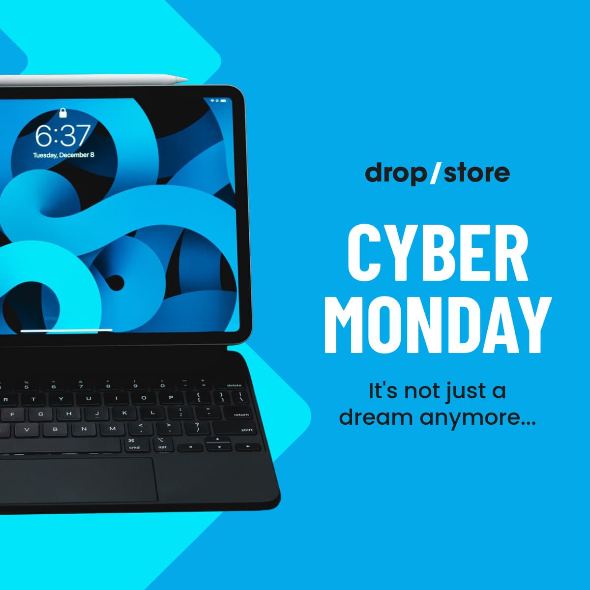 Cyber Monday Blue Laptop Dream Animated-1200x1200px-FacebookSquarePost