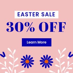 Easter Sale Blue Flower Illustration-250x250px-Square