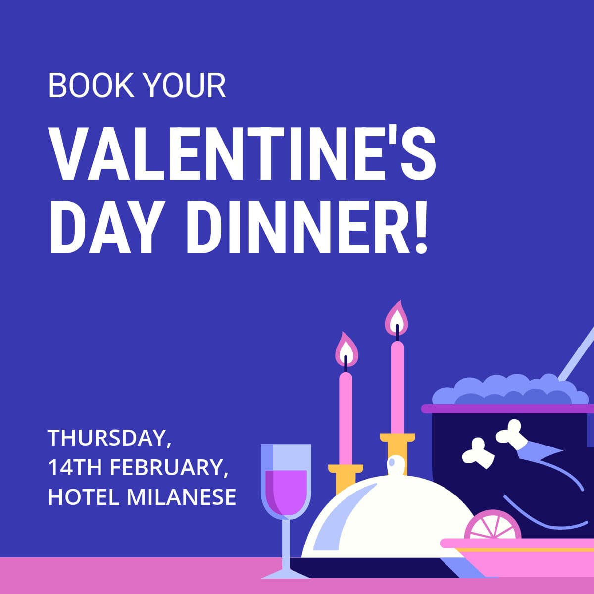 Valentine's Day Dinner Illustration-1200x1200px-FacebookSquarePost