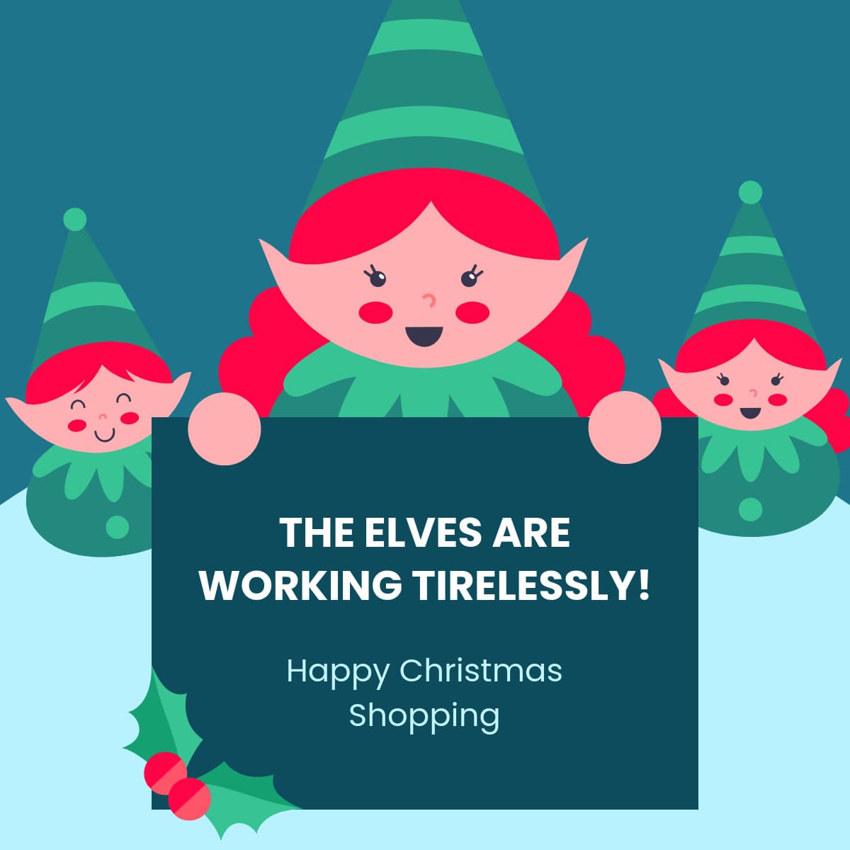 Christmas Elves Shopping-1200x1200px-FacebookSquarePost