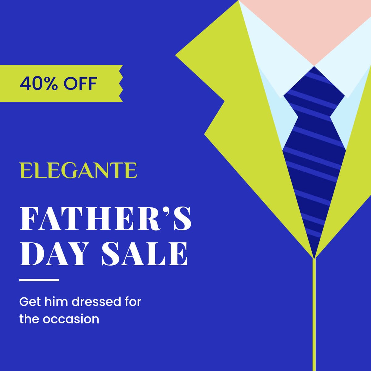Elegant Father's Day Blue Sale-1200x1200px-FacebookSquarePost