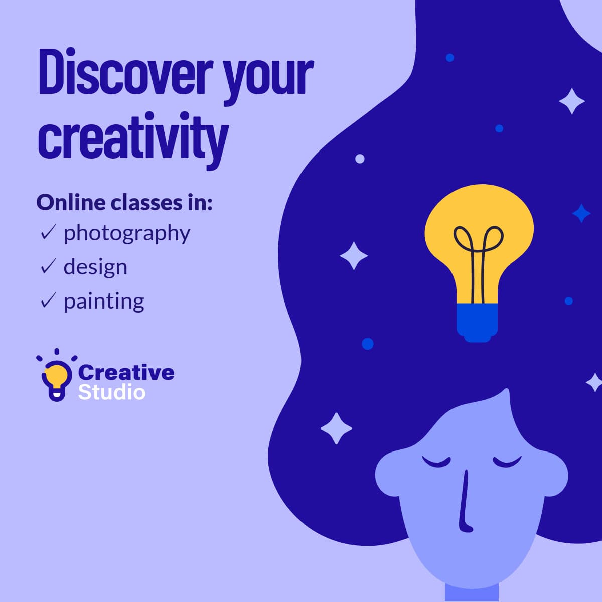 Discover Your Creativity Online Classes-1200x1200px-FacebookSquarePost