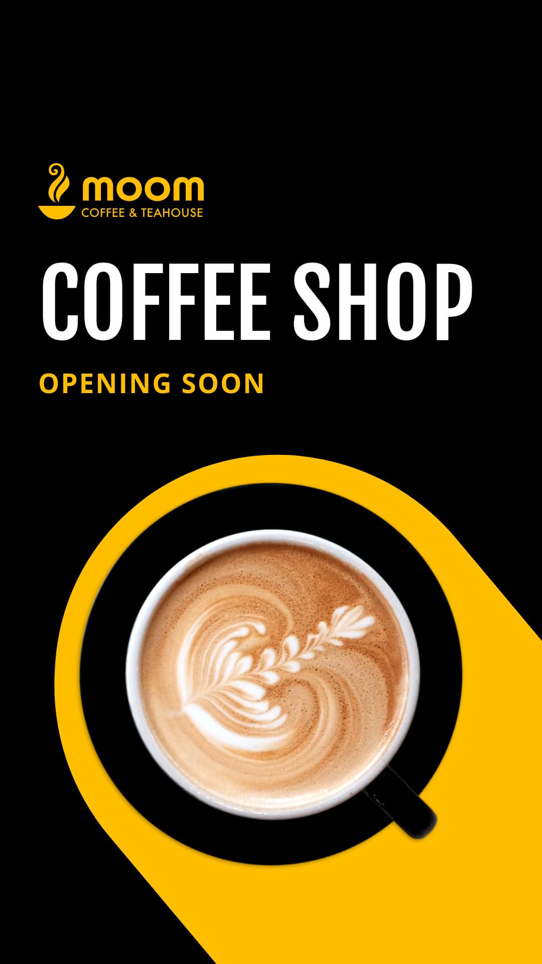 Modern Coffee Shop Opening Soon Animated-1080x1920px-Story
