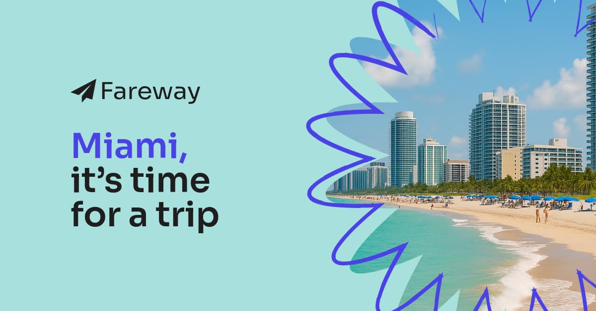 Miami Trip Fareway Travel Offer Animated-728x90px-Leaderboard-1200x628px-FacebookSponsoredMessage