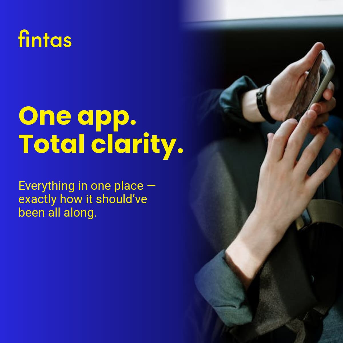 One App with Total Clarity Fintas Finance Animated-336x280px-LargeRectangle-1200x1200px-FacebookSqua