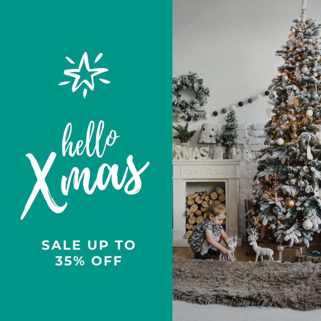 Hello Xmas Christmas Teal Sale Animated-1080x1080px-InstagramPost