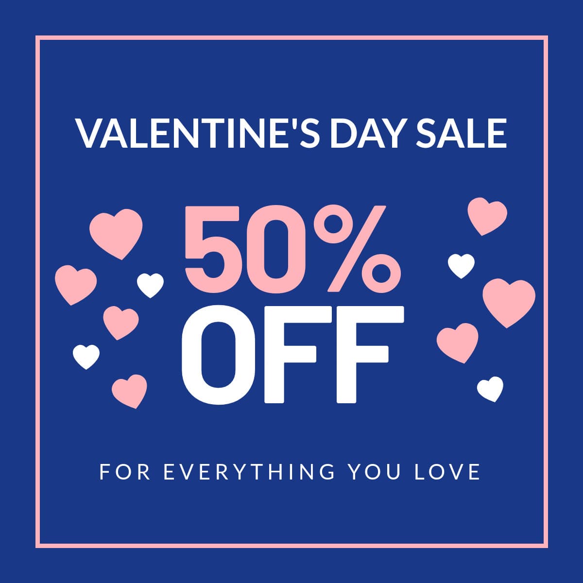 Blue Pink Valentine's Day Sale-1200x1200px-FacebookSquarePost