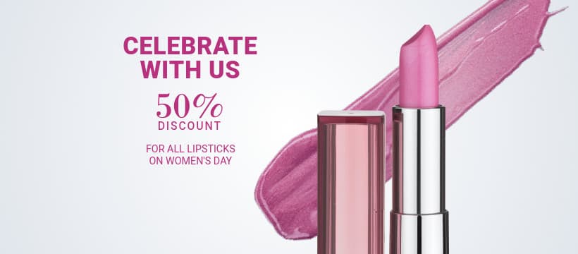 Celebrate Women's Day Lipstick-820x360px-FacebookCover