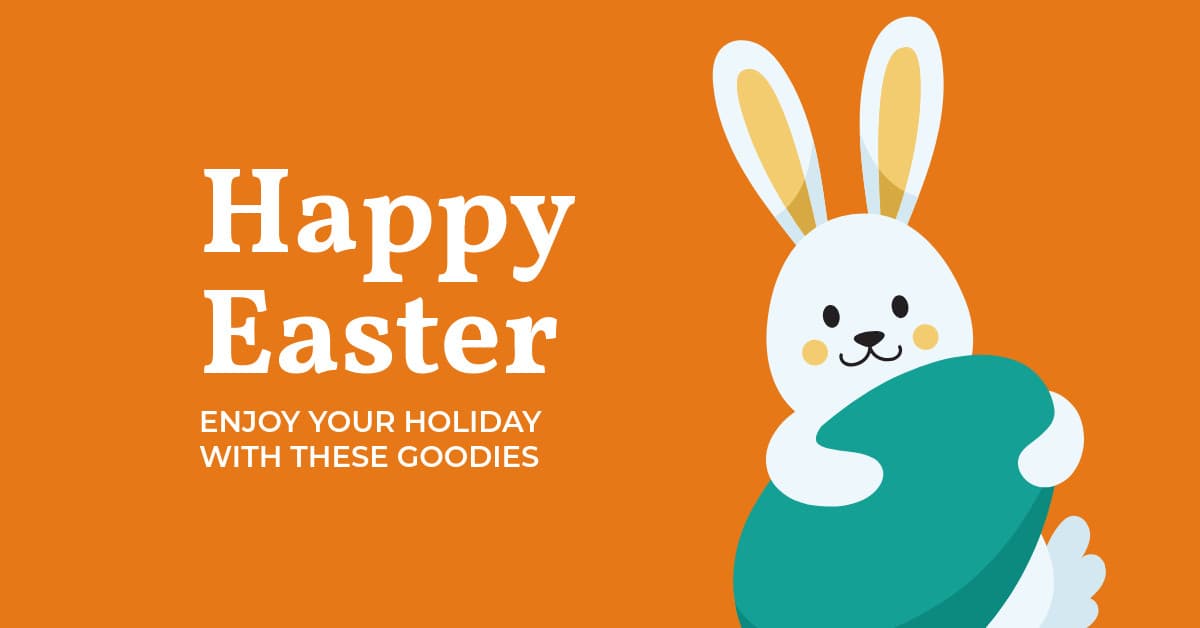 Happy Easter with Holiday Goodies-1200x628px-FacebookSponsoredMessage