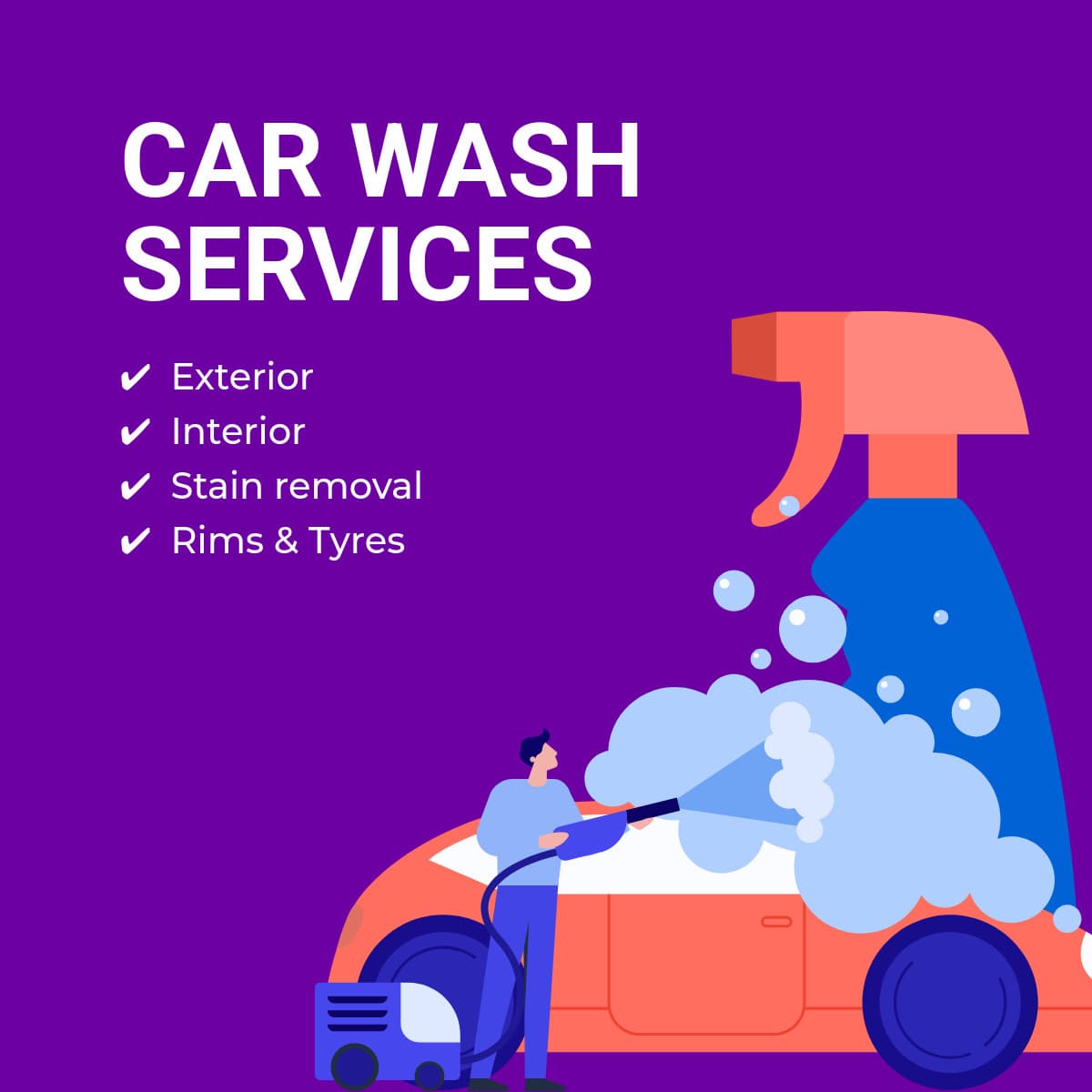 Full Car Wash Service Package Animated-1200x1200px-FacebookSquarePost