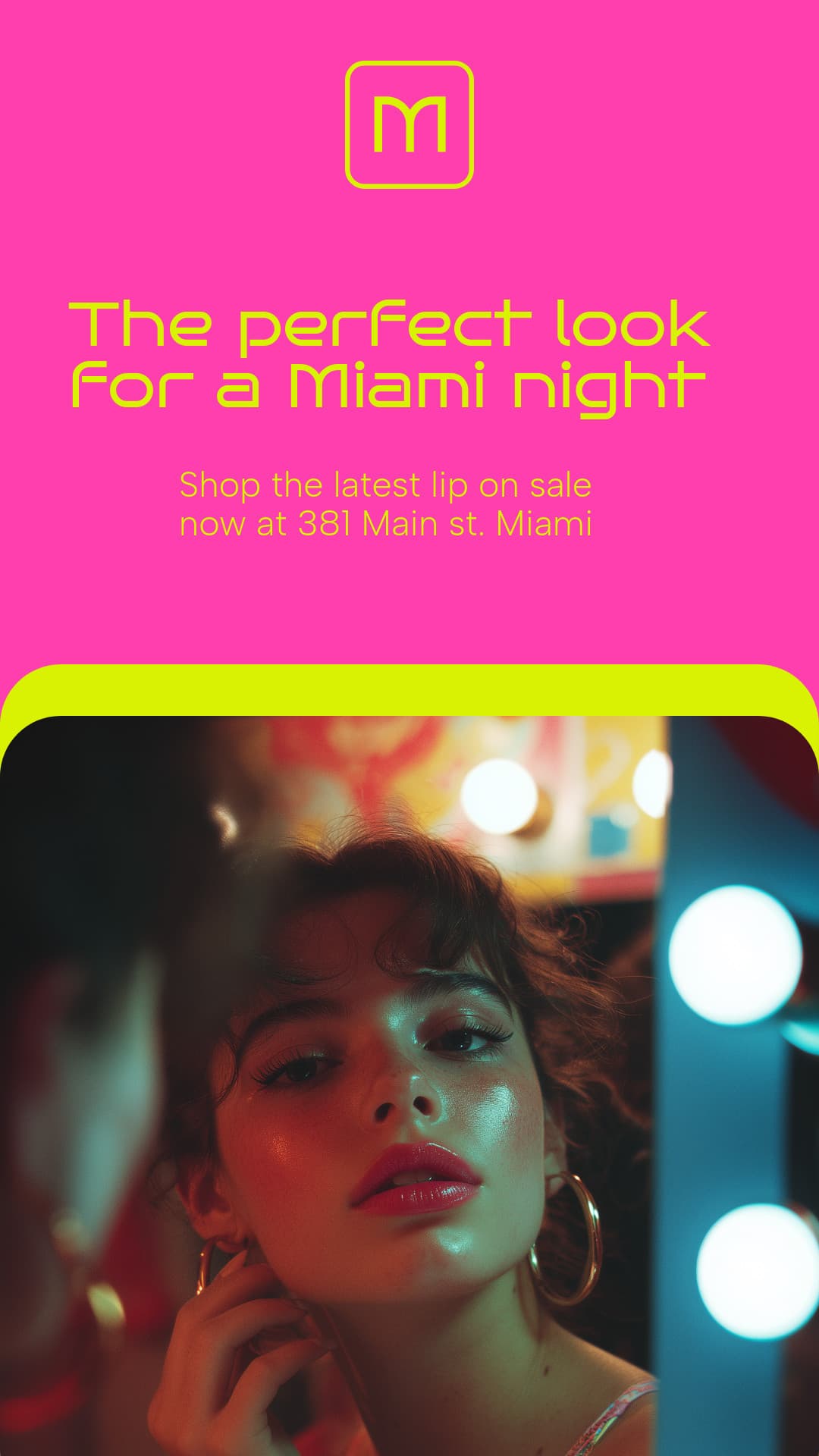 Perfect Miami Night Look Mantix Beauty Products Animated-160x600px-WideSkyscraper-1080x1920px-Story