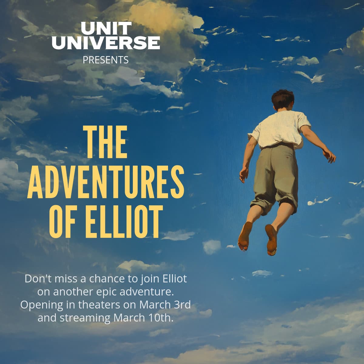 The Adventures of Elliot Unit Universe Movie Animated-1200x1200px-FacebookSquarePost