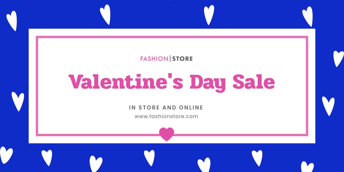 Valentine's Day Blue Hearts Sale-1200x600px-TwitterImagePost