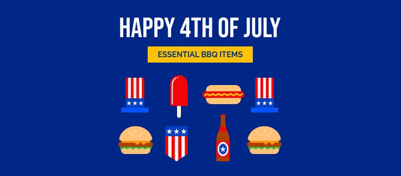 Fourth of July Essential BBQ Items-820x360px-FacebookCover