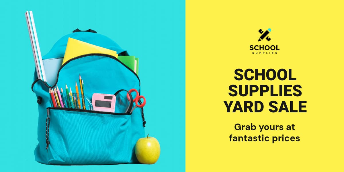School Supplies Yard Sale Animated-1200x600px-TwitterImagePost