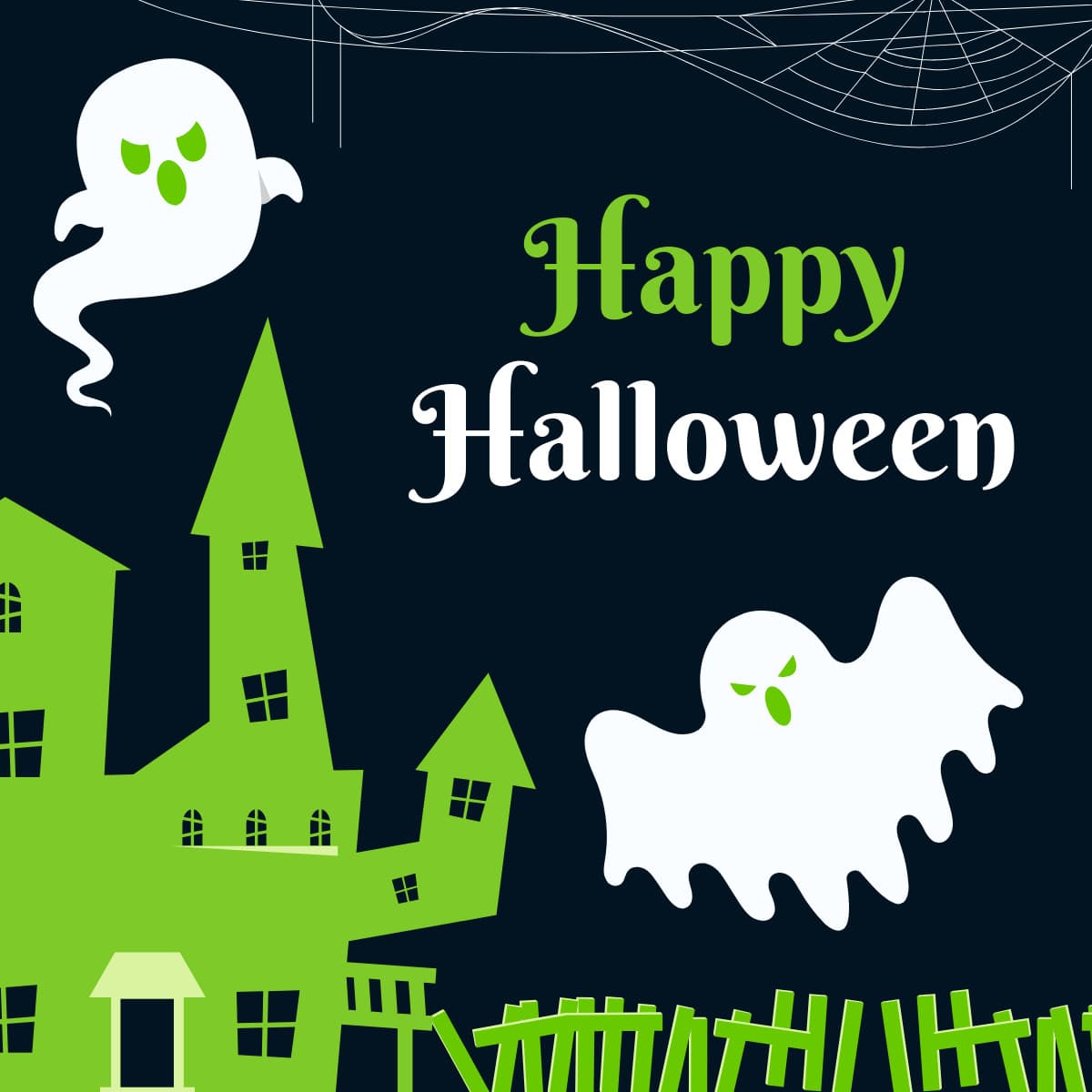 Happy Halloween with Ghosts-1200x1200px-FacebookSquarePost