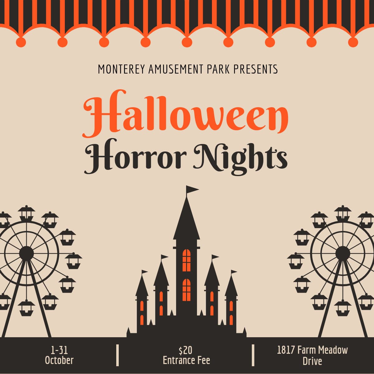 Halloween Horror Nights Amusement Park-1200x1200px-FacebookSquarePost